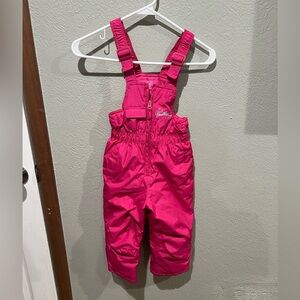 Weatherproof Pink Kids Overalls Ski Wear Winter wear EUC Size 3T